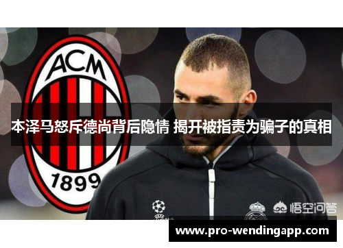 本泽马怒斥德尚背后隐情 揭开被指责为骗子的真相